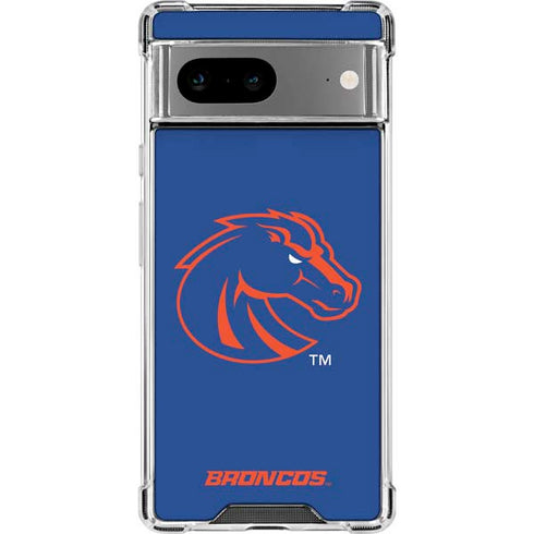 Boise State University Broncos Mascot Google Pixel 7a Clear Case
